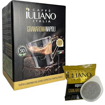 Caffè Iuliano 50 CIALDE + KIT ACCESSORI GRANAROMA MISCELA: 5% Arabica - 95% Robusta TOSTATURA: Media