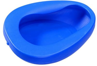 Healeved 2 Stück Verdickte Bettpfanne Aus Kunststoff Blau Für Senioren Bettlägerige Patienten Vielseitig Einsetzbar Im Krankenhaus Und Zuhause