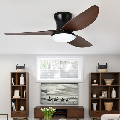 Stor Taklampa Med Fläkt Vardagsrum Dimbar Fjärrkontroll LED Taklampa Med Fläkt Vändbar Tyst DC-lampa Med Takfläkt Smart Modern för Sovrum, Vardagsrum