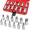 FIFIBANG Inbus Nuss Satz 1/2 zoll, Innensechskant 1/2 Zoll, Imbusnussen Satz 1/2'', Socket Spanner Set Hex 5, 6, 7, 8, 10, 12, 14, 16, 17, 18, 19, 22mm mit Kunststoffkoffer, Allen Key Socket Set
