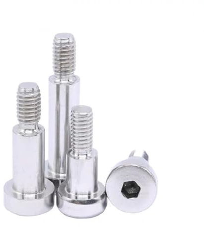 AYYSSM 5 uds M3x3/4/5/6/8/10/12/16/20/25/30mm GB5281 304 Conector Hexagonal de Acero Inoxidable Tornillo de Hombro Perno de Hombro de Contorno(D4XM3X20 5PCS)