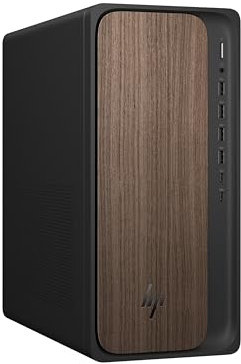 HP Ordenador de Sobremesa OmniDesk AI (Intel Core Ultra 7 265, 32GB DDR5 RAM, 1TB SSD, Intel Graphics, FreeDOS, USB Type-C) - Wood