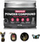 SHOPPGO Pigmenti in Polvere, Powder Compound, Pigmenti in Polvere per Colata in Rilievo, Gesso, Calcestruzzo, Altamente Coprente, Resistente alla Luce, Pigmento di Ossido Nero, 150g