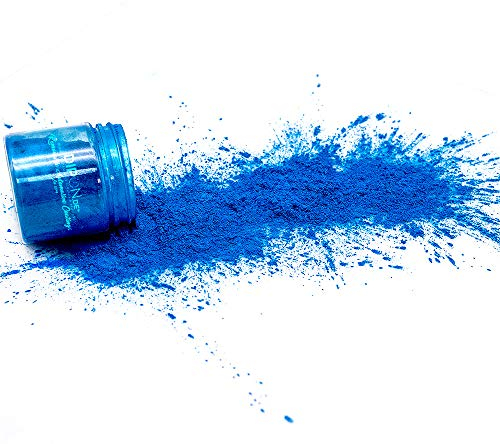 Epoxidharz Farbpigmente Sapphire Blue Blau Pearl für Giessharz Beton Seifenfarbe Farbpulver für Nail Art UV Gel Autolack Flüssiggummi mit Metallic Perlglanz Effekt Schimmer Pulver Pigmente (25 Gramm)