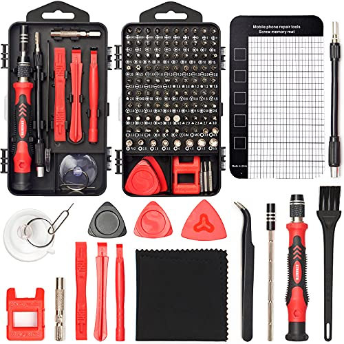 STREBITO Small Precision Screwdriver Set 124-Piece Electronics Tool Kit