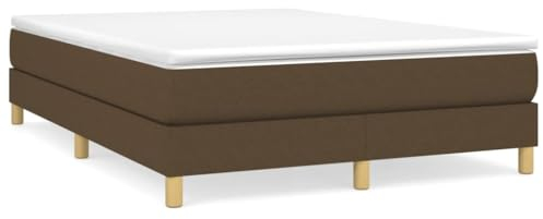 QZZCED Tagesbett Luxus-Betten Schlafzimmer-Betten Hotelbetten Boxspringbett Dunkelbraun 140x200 cm Stoff für Schlafzimmer, Hotels, Wohnungen