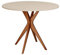 JUBI Runder Esstisch 80cm Eiche beige
