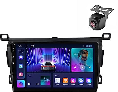 Android 14 Autoradio per Toyota RAV4 RAV 4 XA40 2013 2014-2019 2 DIN Stereo Car Tablet Pollici Schermo MP5 Lettore Multimediale Receiver GPS con FM SWC Carplay Android Auto (M150CP 4core 2+32G)