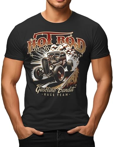 T-shirt cool pour homme classique Oldtimer Hot Rod : équipe de course