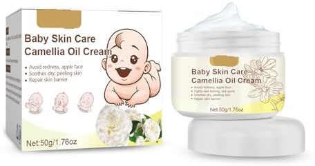 Crema De Aceite De Camelia For Bebés: Hidratante, Antigrietas, Suave For Pieles Sensibles, Previene El Enrojecimiento Y La Sequedad.(1PCs)