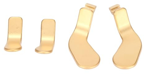 Ejoyous Paddle Controller 4 Pezzi, Parti di Ricambio in Acciaio Inossidabile con Blocchi per Grilletto per Controller One Serie 2, Ideali per i Giocatori (GOLD)