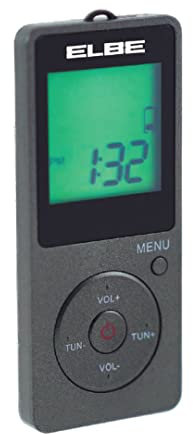 ELBE RF95 Radio Digital Am-FM Deportiva, Color Negro