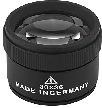 Schmucklupe, 30X Professionelle Linse Lupen Okular Juwelier Inspektionswerkzeug, Tragbare Linse, Lupenbrille Monokular für Schmuck, Münzen, Edelsteine, Briefmarken