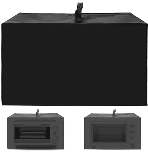 Housse anti-poussière pour friteuse à air, 420D, 50 x 40 x 32 cm, résistante à la chaleur, étanche, universelle, pour micro-ondes, pour friteuse à air chaud, pour la cuisine domestique (noir)