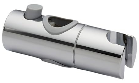 duschkopfhalterung Universal Handbrause Halterung, verstellbar Duschhalterung, 360° drehbar Brausehalter für Slide Bar 19-25 mm Außen Durchmesser, ABS Grade Verchromt