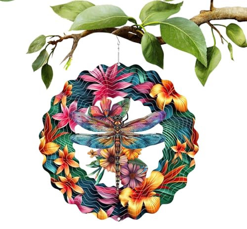 Éolienne d'extérieur | Éolienne en métal | Ornement artistique sculptures décoration de la maison pour terrasse, pelouse, maman, grand-mère, épouse, anniversaire, vacances