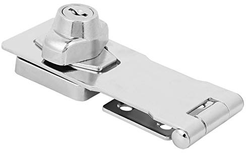 KIMISS Metal Hasp Lock for Furniture Cabinet Closet - Household Zinc Alloy Drawer Keyed Hasp Lock with High Durability
