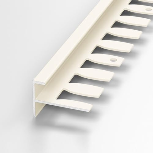 Stair Nosing Profile, Metal Edge Profile for Laminate and Tile Flooring, Bendable Step Nosing for Enhanced Safety and Protection