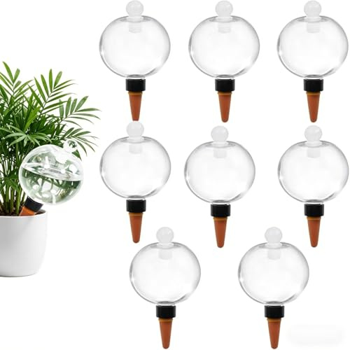 CLBDRESS Bewässerungskugeln – Automatische Pflanzenbewässerung mit Selbstbewässerung Wasserspender, Nachfüllbare Bewässerungskugel für Zimmer-, Balkon- & Gartenpflanzen, Urlaubsbewässerung