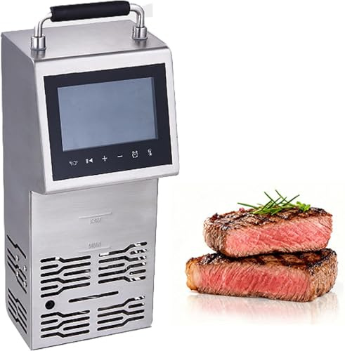 JozyJul Máquina Sous Vide de 80 L/Tiempo,Baños de Agua Sous Vide de 2000 W,Cocina Circuladora de Inmersión de Calentamiento Rápido con Pantalla, Ciclo de Agua 3D,para Filetes y Filetes de Pescado
