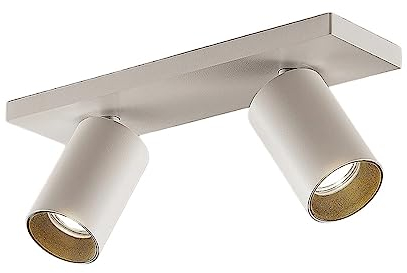 Arcchio Lampadario con Faretti Interno, Da Soffitto Ruotabili Di 350° E 90° Plafoniera Led Spot Orientabili Moderno 2x Gu10 Bianco