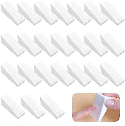 Desenda 24pcs Makeup Sponges Wedges Nail Art Sponges Make Up Wedges Gradient Shaped Nails Art Mini Applicator Wedges Triangle Shape Cosmetic Wedges Face Paint Sponges Set Foundation Beauty Tool