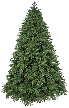 Árbol de Navidad Realista con Hojas de PVC y Polietileno, Color Verde, Apertura rápida, 240 cm, 3953 Ramas