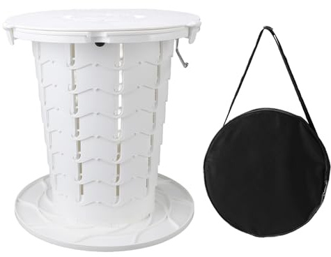 Inodoro Plegable Portátil para Camping, Altura Ajustable en 7 Niveles, Capacidad 150kg - Fácil Transporte, Multifuncional, Ideal para Viajes y Adultos