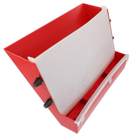 BESTOMZ Automatic Feeder 36cm Ladder Style for Quail and Poultry Supply Color with Convenient Installation, Abs Material, Fixed Hook Attachment Feeding Box Suitable for Quail Cage