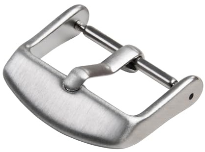 Archer Watch Straps - Fibbie per Cinturini in Acciaio Inossidabile (Argento Spazzolato, 22mm)