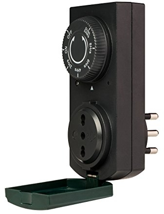 POLY POOL - PP1410 Presa Elettrica con Sensore Crepuscolare - Timer Presa Elettrica con 4 Intervalli e Funzione Programmabile Tramonto-Alba - Presa Con Timer per Esterno