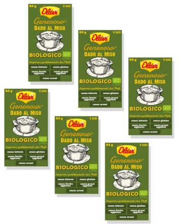 Older® | 36 Dadi Brodo Gusto Vegetale | Miso Biologico Non Pastorizzato | Dado Biologico Senza Glutammato | Senza Glutine Senza Grassi Aggiunti - 384 Gr
