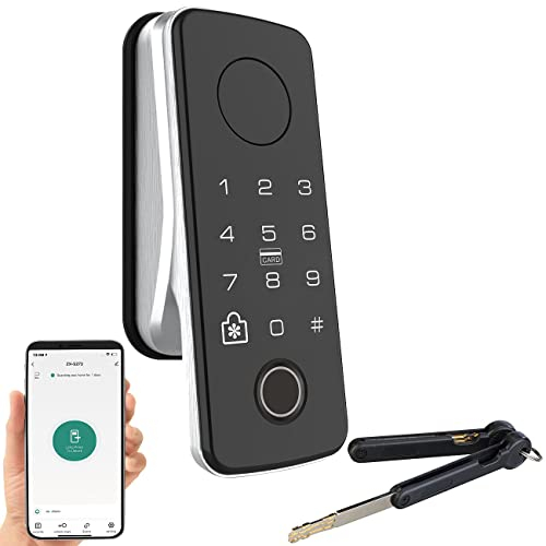 VisorTech ZigBee Türschloss: Motorbetriebener ZigBee-Schließzylinder, Code, Fingerprint, App, IP55 (Türöffner, Zahlentürschloss, Sicherheitsschloss)