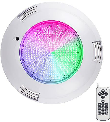 Kingwei 38W RGBW luce per piscina 468Leds Luce subacquea ImpermeabileIP68 lampada led per piscina con Telecomando 12V AC DC Illuminazione LED Per Piscina