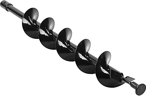 Taladro de Barrena de Tierra Broca de Jardín Plantación de Postes Excavadora de 100x800 Mm Hoja única para Orificio de Cerca, Plantación de árboles, Remoción de Suelo, Riego,