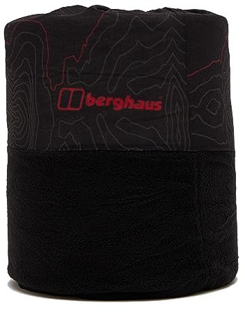 Berghaus Unisex Recycled Chute, Lightweight and & Drying Neck Gaiter, Multifunctional Headwear for Men and Women (Black/Red)