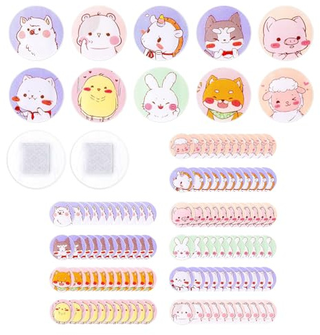 Lot de 120 pansements de sport pour enfants - Petit - Rond - 2,2 cm