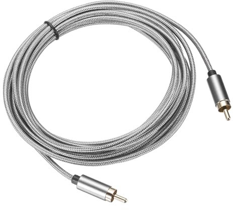 DMiotech RCA Cable 13ft, RCA to RCA Stereo Audio Subwoofer Cable Cord Dual Shielded for Home Theater, HDTV, Speakers, Hi-Fi Systems, Amplifiers