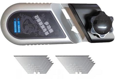 Chanfrein V Pour s De Plâtre, Chanfrein V En Alliage D'Aluminium Pour De Gypse, Avec 10 Lames Rabot de Précision pour Finition Murale et Rénovation de Domicile