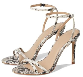 Steve Madden Women's Jypsey Heeled Sandal, Natural Snake, 8.5