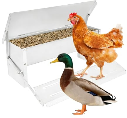 Comedero automático para pollos, 8,2 L, para gallinas, 5 kg, para gallinas, patos, gansos