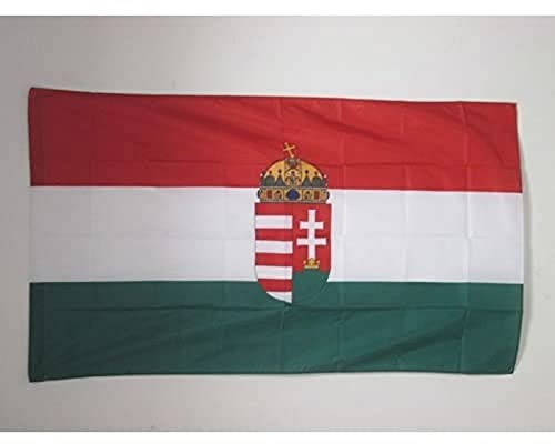AZ FLAG - Flagge Ungarn Mit Waffen - 150x90 cm - Ungarische Fahne 90 x 150 Cm Scheide Für Mast - Flaggen