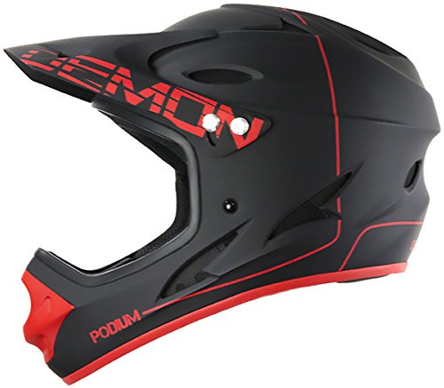 Demon United Podium Full Face Helmet black/Red Med