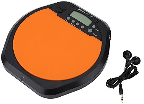 Drum Schlagzeug Practice Training Pad, Digital Drum Metronom mit LCD Display Drummer Pad mit Kopfhörer für die Übungspraxis
