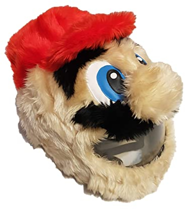 FunnyRiders Motorradhelm Überzug Plüsch Helmüberzug Motorrad - Lustig Motorrad Helm Überzug - Helmüberzug Motorradhelm - Hochwertiger Stoff-Cover Helm Deko