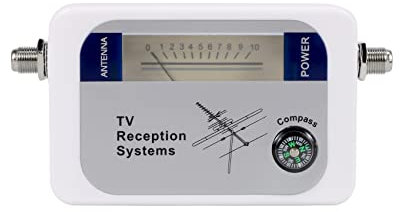 Bopfimer DVB-T Finder Digital Aerial Terrestrial TV Antenna Signal Strength Meter White