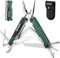 WORKPRO Multifunktionszange, 18 in 1 Multitool Werkzeug Faltbares Edelstahl Multifunktionswerkzeug mit Messer, Flaschenöffner, Schere, Gürtelclip für Camping Reparieren, Geschenk mit Tragtasche, Grün