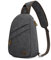 S-ZONE Unisex RFID Crossbody Sling Rucksack Wasserabweisend Canvas Schulter Brusttasche Mittel Schulterrucksack Sling Bag Sporttasche mit RFID-blockierender Gesäßtasche