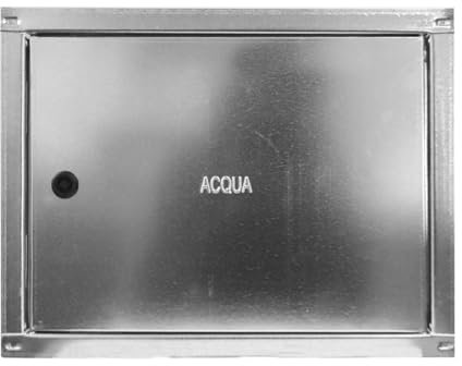 PIKAPPA 1101 Puerta galvanizada para contador de agua, con cerradura y llave cuadrada. Dimensiones 400x280 mm