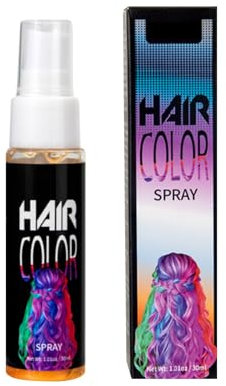 Haarspray Farbe,Haarspray Für Damen/Herren,Temporäre Haarfarbe Gold,Hair Dye,DIY Liquid Hair Spray,Abwaschbar Und Sicher,Schnelle Haarfärbung,Geeignet für Halloween, Karneval, Party, Cosplay
